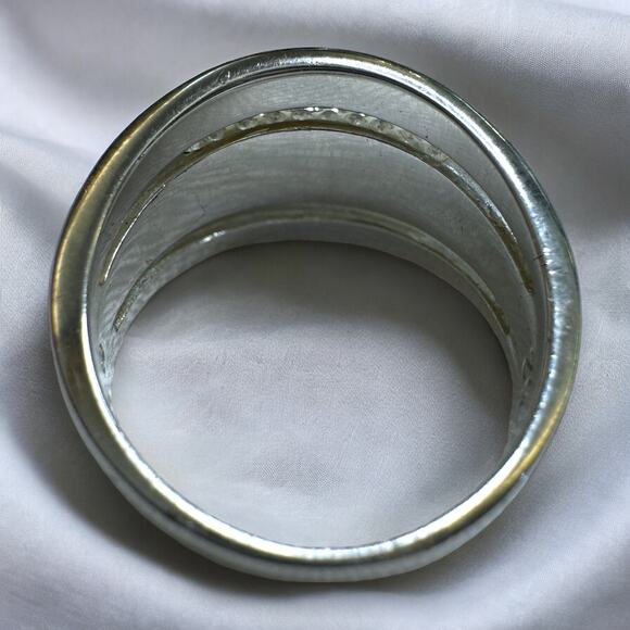 Swarovski Swan Signed Bracelet Earrings Bracelet Brooch Jewelry Set, Pave Stones - Picture 10 of 16